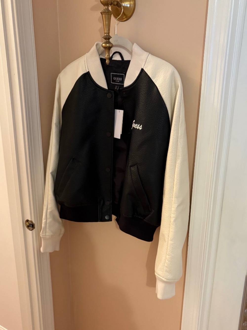NWT Guess Women’s GS Azira PU Bomber Jacket
